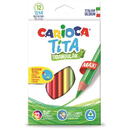 Carioca Creioane colorate CARIOCA Tita Maxi, hexagonale, flexibile, 12 culori/cutie
