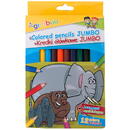GIMBOO Creioane colorate, 12 culori/cutie, GIMBOO Jumbo