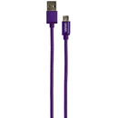 Grixx Cablu date GRIXX - Micro USB to USB, impletit, lungime 1m - mov