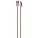 Grixx Cablu date GRIXX Optimum - 8-pin to USB Apple MFI License, impletit, lungime 1m - rose gold