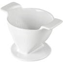 Porcelain Coffee Filter, size 4, white