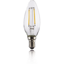 LED Filament, E14, 250lm replaces 25W, candle bulb, warm white