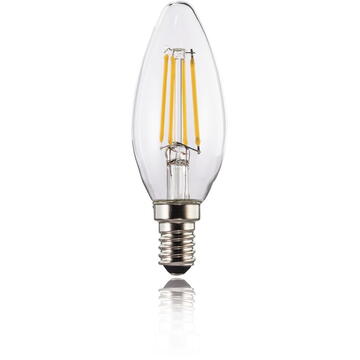 Xavax LED Filament, E14, 470lm replaces 40W, candle bulb, warm white