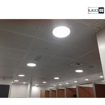 Led4U LD155W 47442 Panel LED natynkowy slim 18W Warm white 2800-3200K Fi225*H40mm