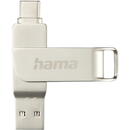 Hama "C-Rotate Pro" USB Stick, USB-C 3.1/3.0, 64GB, 70MB/s, silver