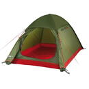 High Peak High Peak dome tent Kingfisher 2 LW (olive green/red, with porch for luggage, model 2022)