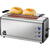 Prajitor de paine Unold Toaster 38915 OnyxDuplex, 1400W, 5 trepte, Argintiu/Negru