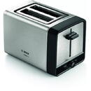 Bosch Bosch toaster TAT5P420DE,970W, 2 felii, 5 trepte, Argintiu/Negru