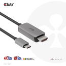 CLUB3D USB Gen2 Type-C to HDMI 4K120Hz 8K60Hz HDR10 with DSC1.2 Active Cable M/M 3m / 9.84ft