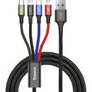 Baseus USB-A - USB-C, microUSB, 2x Lightning 1.2 m (CA1T4-A01)