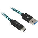 Sharkoon Sharkoon USB 3.1 A-C black / blue 0.5m - Aluminum + Braid