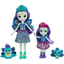 MATTEL Mattel Enchantimals Patter Peacock Doll and Little Sister