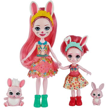 Mattel Enchantimals Bree Bunny Doll and Little Sister