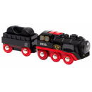 BRIO BRIO battery steam locomotive with water tank, toy vehicle (black/red)