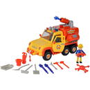 Simba Fireman Sam Fire Engine Venus 2.0 Toy Vehicle (Yellow/Orange, Includes Figure)