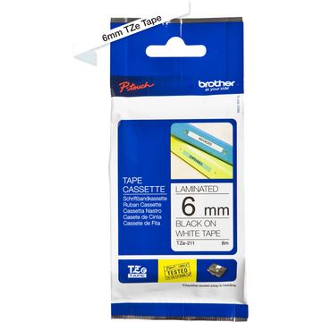 Brother TZE-211 LAMINATED TAPE 6MM 8M