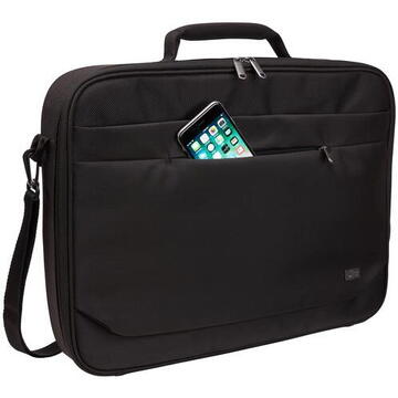 Case Logic Advantage Briefcase pentru Laptop de 17.3inch, Black