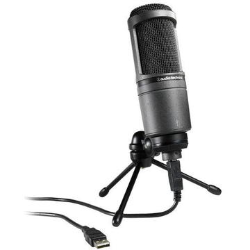 Microfon AUDIO-TECHNICA studio/live AT2020USB+  USB Negru