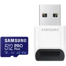 Samsung PRO Plus 512GB microSDXC UHS-I U3 160MB/s Full HD 4K UHD including USB card reader
