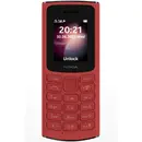 Nokia 105, Dual SIM, 4G, Red