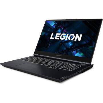 Notebook Laptop Lenovo Gaming 17.3'' Legion 5 17ITH6H, FHD IPS 144Hz, Procesor Intel® Core™ i5-11400H (12M Cache, up to 4.50 GHz), 16GB DDR4, 1TB SSD, GeForce RTX 3060 6GB, No OS, Phantom Blue