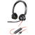 POLY Blackwire 3320 Headset USB-A Binaural Birou/Call center USB Tip-A Negru, Roşu