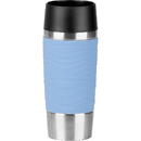 Emsa Emsa TRAVEL MUG Waves thermal mug (light blue/stainless steel, 0.36 liters)