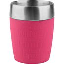 Emsa Emsa TRAVEL CUP thermal mug (raspberry/stainless steel, 0.2 liters)