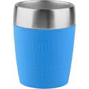 Emsa Emsa TRAVEL CUP thermal mug (blue/stainless steel, 0.2 liters)