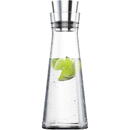 Emsa FLOW Slim glass carafe, jug (transparent/stainless steel)