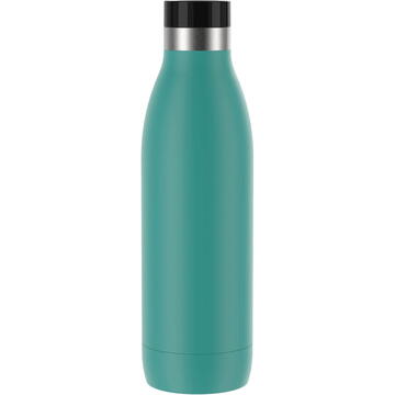 Emsa Bludrop Color insulated drinking bottle 0.7 liters, thermos bottle (petrol, stainless steel)