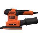 Black  Decker Masina de slefuit orbital BEW200K-QS 200W portocaliu/negru