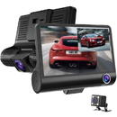 OEM OEM Camera Auto Slim Design Dash Black (3 camere, monitor parcare, 1080p, 32 Gb, unghi 170 grade)