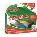 Alpino Tempera lavabila, 6 culori x 16ml/cutie + pensula gratis, Alpino
