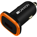 Canyon CNE-CCA01B, 1x USB, 1A, Black-Yellow