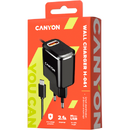 Canyon H-041, 1x USB, 2A, Black