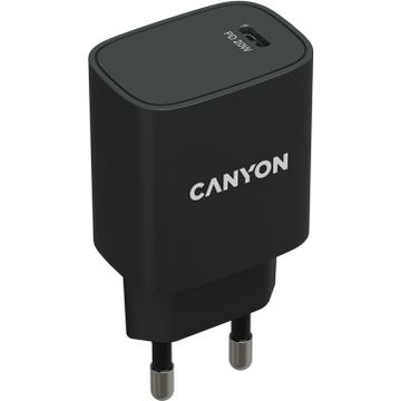 Incarcator de retea Canyon H-20-02, 1x USB-C, 3A, Black