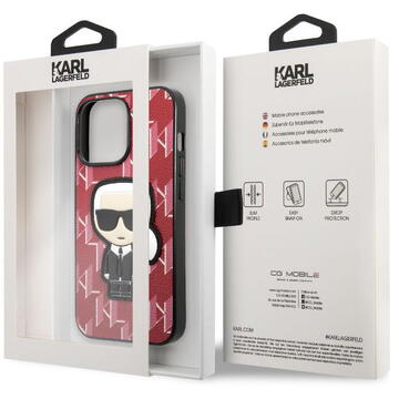 Husa Karl Lagerfeld Husa Monogram Ikonik iPhone 13 Pro Rosu