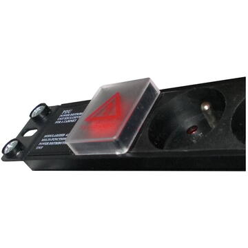 Prelungitor A-LAN Alantec PZ081U3M power extension 3 m 8 AC outlet(s) Indoor Black