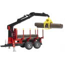 BRUDER Bruder Professional Series Forestry Trailer with loading Crane and Grab (02252)