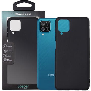 Husa HUSA SMARTPHONE Spacer pentru Samsung Galaxy A12, grosime 1.5mm, material flexibil TPU, negru "SPPC-SM-GX-A12-TPU"