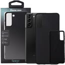 Spacer HUSA SMARTPHONE Spacer pentru Samsung Galaxy S21 Plus, grosime 2mm, material flexibil silicon + interior cu microfibra, negru "SPPC-SM-GX-S21P-SLK"