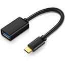 UGREEN CABLU ADAPTOR Ugreen OTG, "US154", USB Type-C(T) to USB 3.0(M), 5Gbps, lungime 15cm, PVC, negru "30701" (include TV 0.06 lei) - 6957303837014