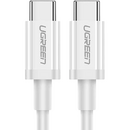 UGREEN CABLU alimentare si date Ugreen, "US264", Fast Charging Data Cable pt. smartphone, USB Type-C la USB Type-C 60W/3A, nickel plating, PVC, 2m, alb "60520" (include TV 0.06 lei) - 6957303865208