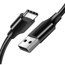 UGREEN CABLU alimentare si date Ugreen, "US287", Fast Charging Data Cable pt. smartphone, USB la USB Type-C 3A, nickel plating, PVC, 1.5m, negru