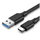 UGREEN CABLU alimentare si date Ugreen, "US184", Fast Charging Data Cable pt. smartphone, USB 3.0 la USB Type-C 5V/3A, 1m, negru "20882" (include TV 0.06 lei) - 6957303828821