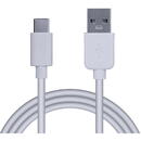Spacer CABLU alimentare si date SPACER, pt. smartphone, USB 3.0 (T) la Type-C (T), PVC,2.1A,Retail pack, 0.5m, alb, "SPDC-TYPEC-PVC-W-0.5" (include TV 0.06 lei)