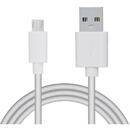 Spacer CABLU alimentare si date SPACER, pt. smartphone, USB 2.0 (T) la Micro-USB 2.0 (T), PVC, Retail pack, 1.8m, White,&amp;nbsp; "SPDC-MICRO-PVC-W-1.8" (include TV 0.06 lei)