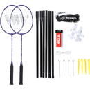 Set badminton ALUMTEC 4466 violet, 2 rachete + 3 volante + plasa + linii