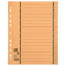 OXFORD Separatoare carton manila 250g/mp, 300 x 240mm, 100/set, OXFORD - galben